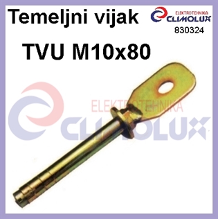 Temeljni vijak TVU M10x80 s ušicom